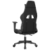 Silla gaming de masaje cuero sintético negro y gris