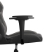 Silla gaming de masaje cuero sintético negro y gris