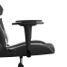 Silla gaming de masaje cuero sintético negro y blanco