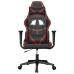 Silla gaming de masaje cuero sintético negro y rojo vino tinto