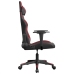 Silla gaming de masaje cuero sintético negro y rojo vino tinto