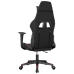 Silla gaming de masaje cuero sintético negro y rojo vino tinto