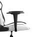 Silla gaming de masaje cuero sintético blanco y negro