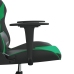 Silla gaming de masaje cuero sintético negro y verde