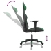 Silla gaming de masaje cuero sintético negro y verde