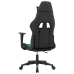 Silla gaming de masaje cuero sintético negro y verde