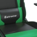 Silla gaming de masaje cuero sintético negro y verde