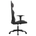 Silla gaming de masaje cuero sintético negro y gris