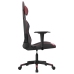 Silla gaming de masaje cuero sintético negro y rojo vino tinto