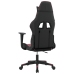 Silla gaming de masaje cuero sintético negro y rojo vino tinto