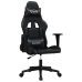 Silla gaming con masaje cuero sintético negro