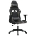 Silla gaming de masaje cuero sintético negro y camuflaje