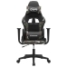 Silla gaming de masaje cuero sintético negro y camuflaje