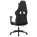 Silla gaming de masaje cuero sintético negro y camuflaje