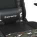 Silla gaming de masaje cuero sintético negro y camuflaje