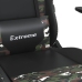 Silla gaming masaje reposapiés cuero sintético negro camuflaje