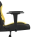 Silla gaming de masaje tela negro y amarillo