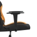 Silla gaming de masaje tela negro y naranja