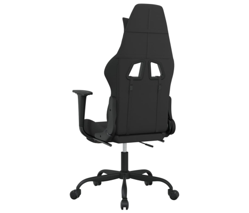 Silla gaming de masaje con reposapiés tela negro y camuflaje