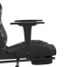 Silla gaming de masaje con reposapiés tela negro y camuflaje