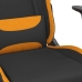 Silla gaming de masaje tela negro y naranja