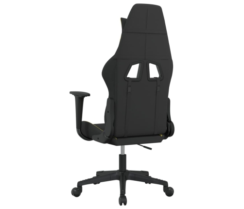 Silla gaming de masaje tela negro y verde claro