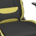 Silla gaming de masaje tela negro y verde claro