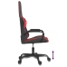 Silla gaming de masaje cuero sintético negro y rojo