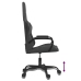 Silla gaming de masaje cuero sintético negro y gris