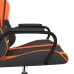 Silla gaming de masaje cuero sintético negro y naranja