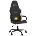 Silla gaming con masaje cuero sintético negro