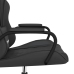 Silla gaming con masaje cuero sintético negro