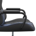 Silla gaming con masaje cuero sintético azul y negro