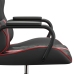 Silla gaming con masaje cuero sintético rojo y negro