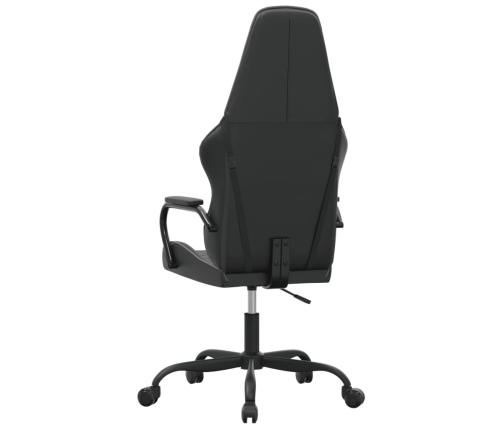 Silla gaming con masaje cuero sintético gris y negro