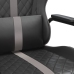 Silla gaming con masaje cuero sintético gris y negro