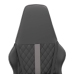 Silla gaming con masaje cuero sintético gris y negro