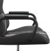 Silla gaming con masaje cuero sintético gris y negro