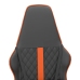 Silla gaming con masaje cuero sintético naranja y negro