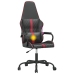 Silla gaming con masaje cuero sintético rojo tinto y negro