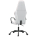 Silla gaming con masaje cuero sintético rosa y blanco