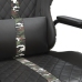 Silla gaming con masaje cuero sintético color camuflaje y negro