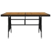 Juego de comedor de jardín 5 piezas ratán sintético negro