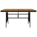 idaXL Juego de comedor de jardín 7 piezas ratán sintético negro