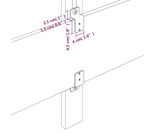 vidaXL Cabecero de cuero sintético negro 80x5x78/88 cm