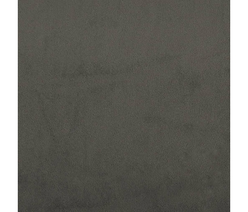 Cabecero de terciopelo gris oscuro 80x5x78/88 cm