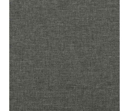 Cabecero de tela gris oscuro 90x5x78/88 cm