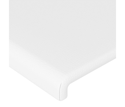 Cabeceros 2 unidades cuero sintético blanco 72x5x78/88 cm