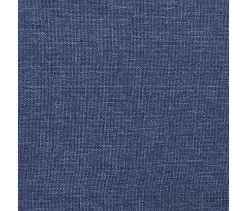 Cabecero de tela azul 90x5x78/88 cm