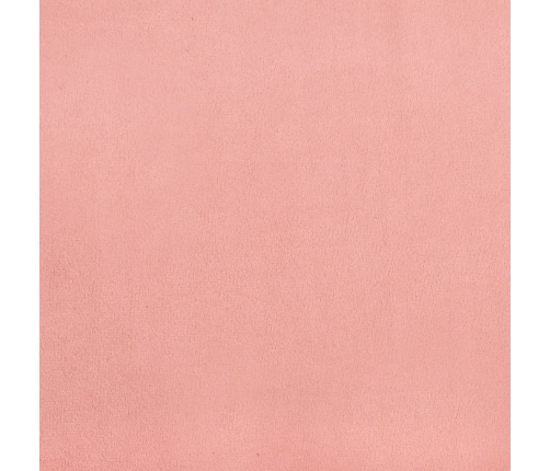 Cabecero de terciopelo rosa 90x5x78/88 cm